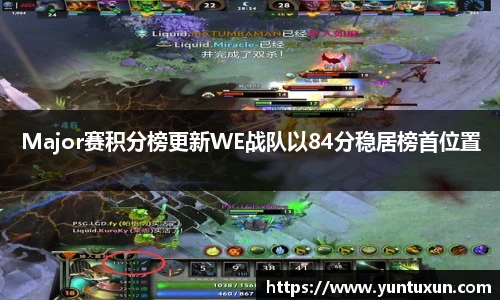 Major赛积分榜更新WE战队以84分稳居榜首位置